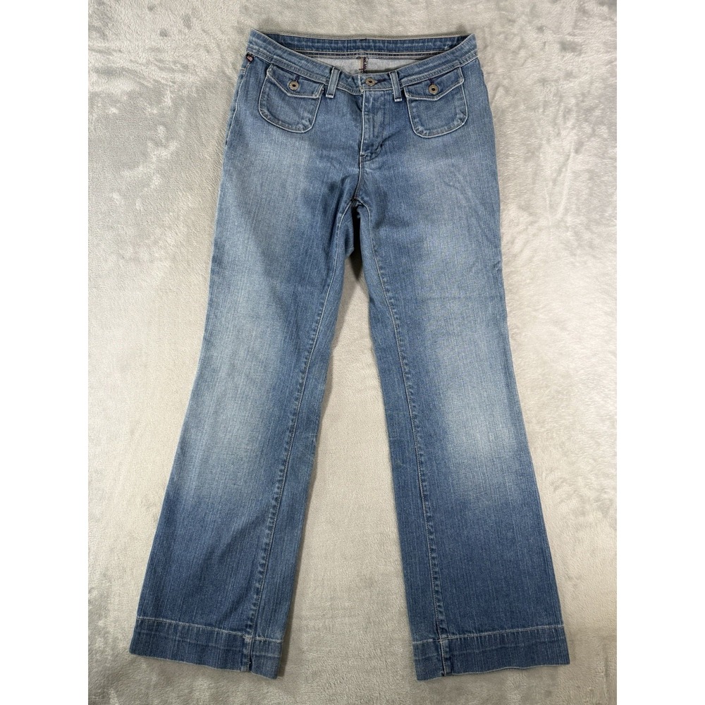 Ralph Lauren‎ Jeans Womens 8 Blue Denim Bootcut Flap Pockets Vintage